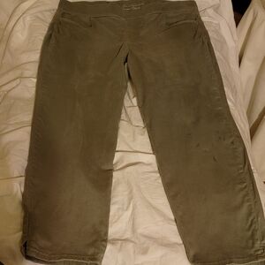Gloria Vanderbilt All Around Slimming Effect Olive Pants Size 10